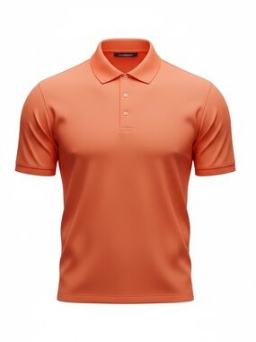 Greg Norman Collection Orange Short Sleeve Performance Polo